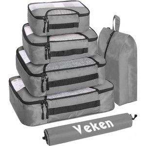 6 Pc Set Packing Cubes Luggage Packing Organizers for Travel Accessories